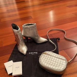 Celine matching boots and bag